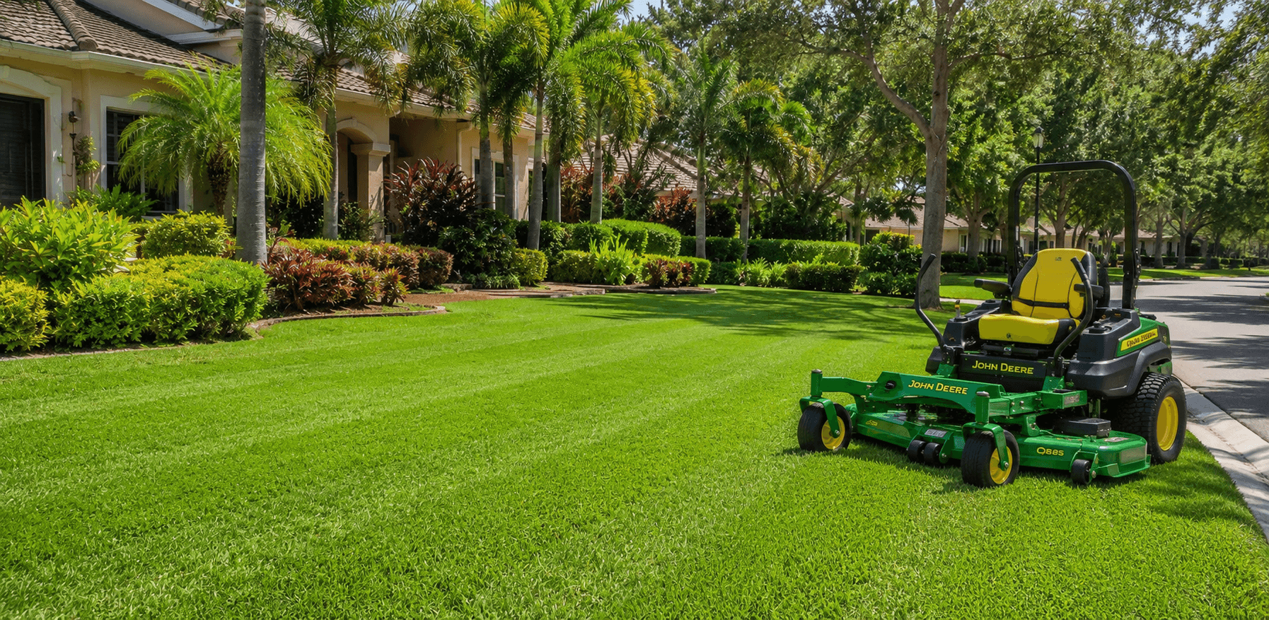 lawn mowing and property management in Palm Bay, FL